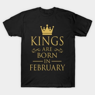 KINGS ARE BORN IN FEBRUARY T-Shirt